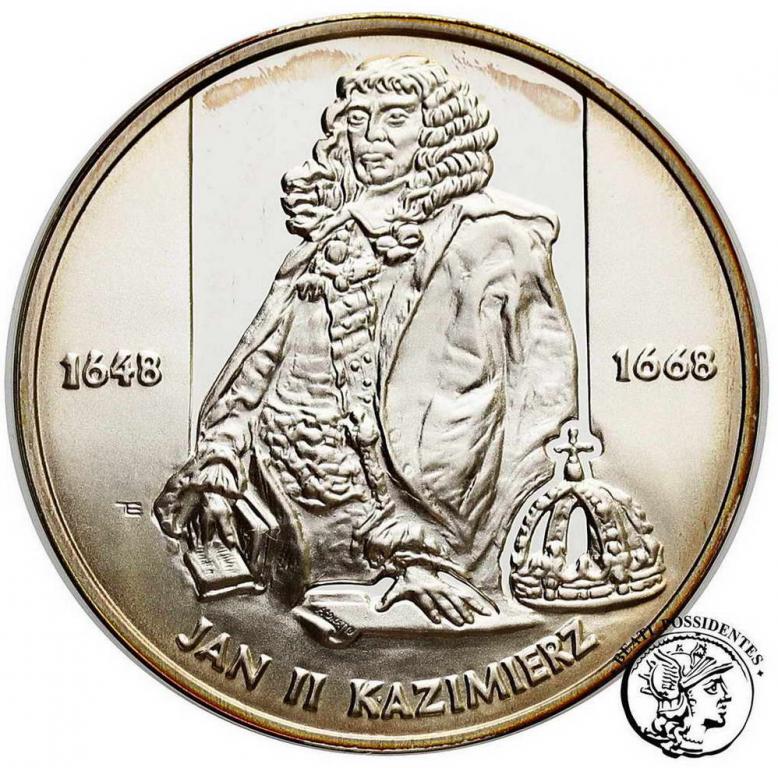 III RP 10 złotych 2000 Jan Kazimierz półp. st. L