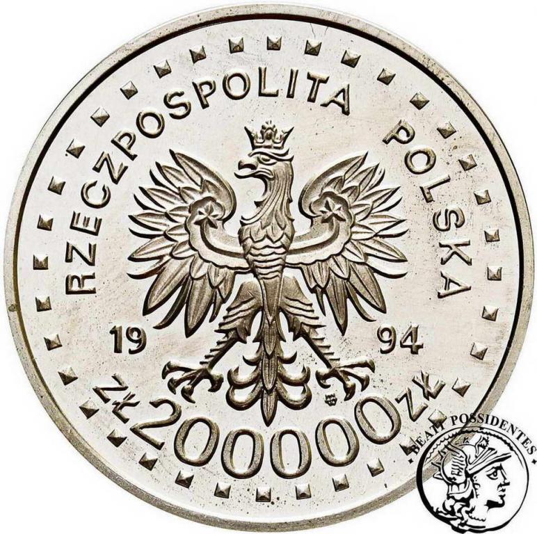 200 000 złotych 1994 Powst. Kościuszkowskie st. L