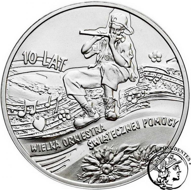 Polska III RP 10 złotych 2003 WOŚP st. 1