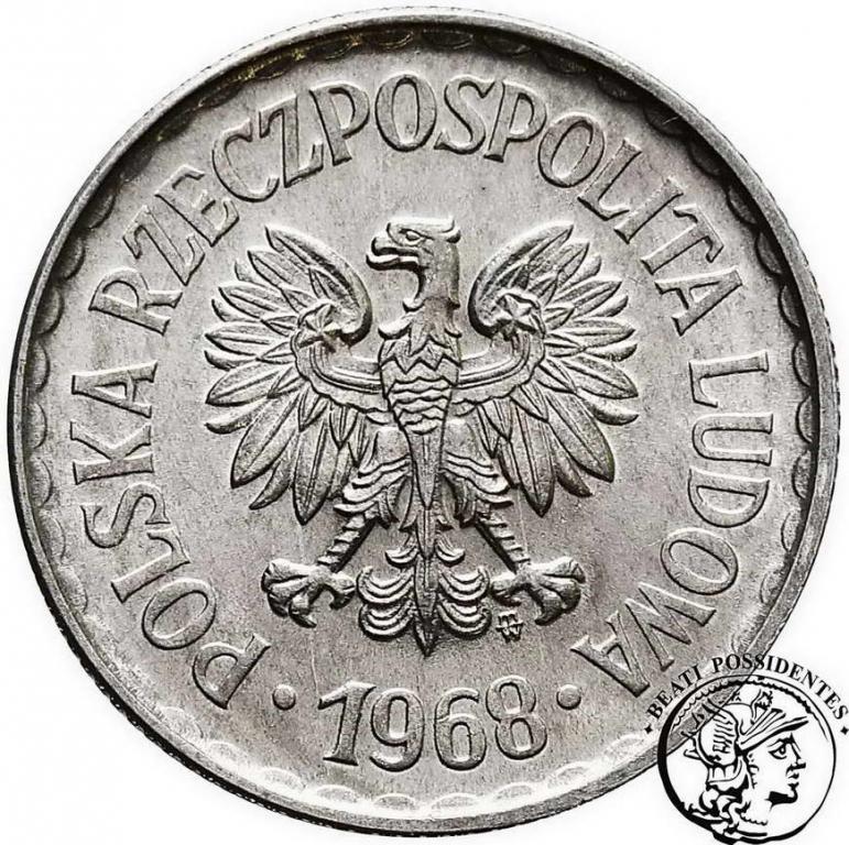 Polska PRL 1 złoty 1968 st. 1