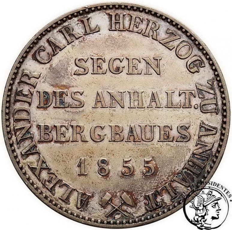 Niemcy Anhalt talar 1855 A  (górniczy) st. 2