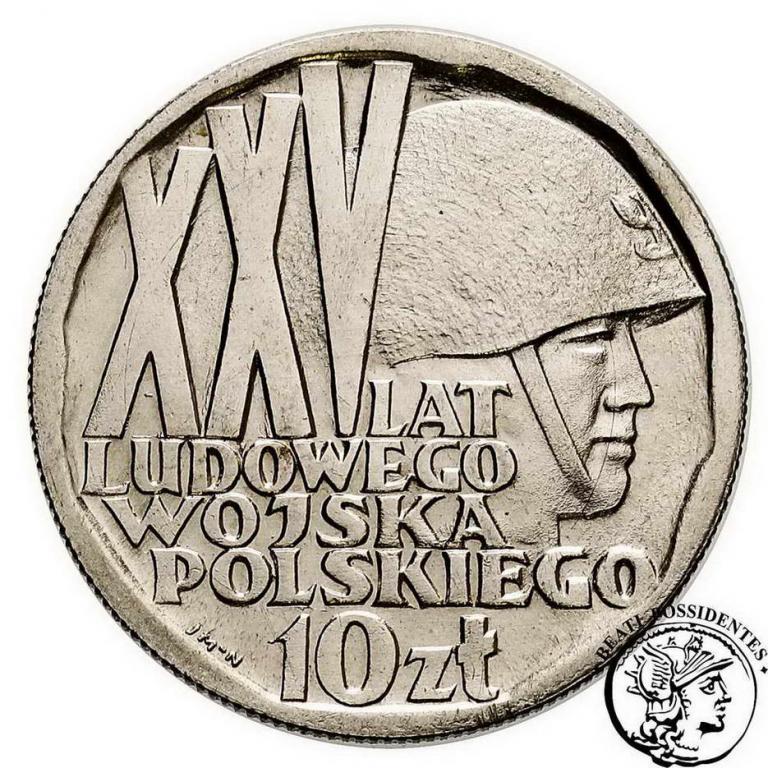 PRÓBA Nikiel 10 złotych 1968 Wojsko Ludowe st. 1