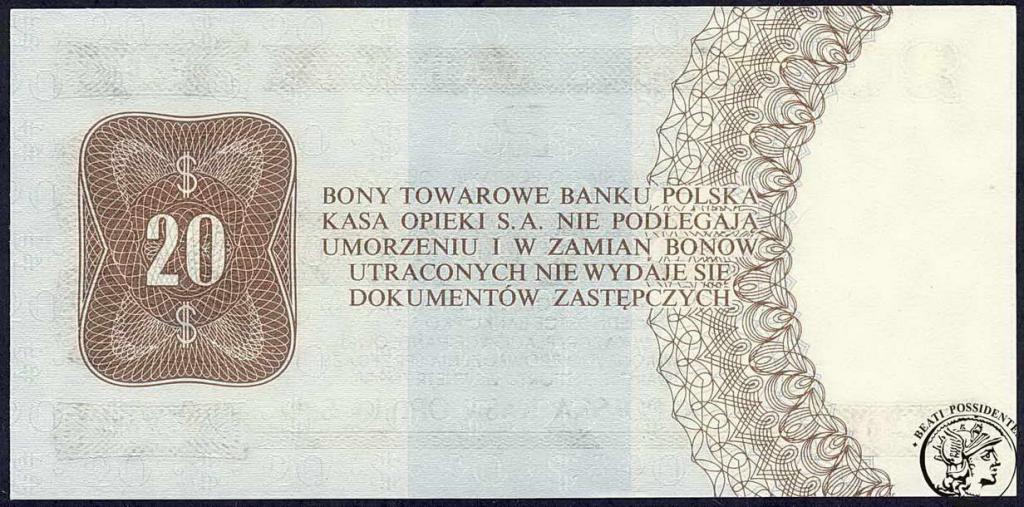 Polska 20 dolarów Pewex 1979 seria HH st. 1