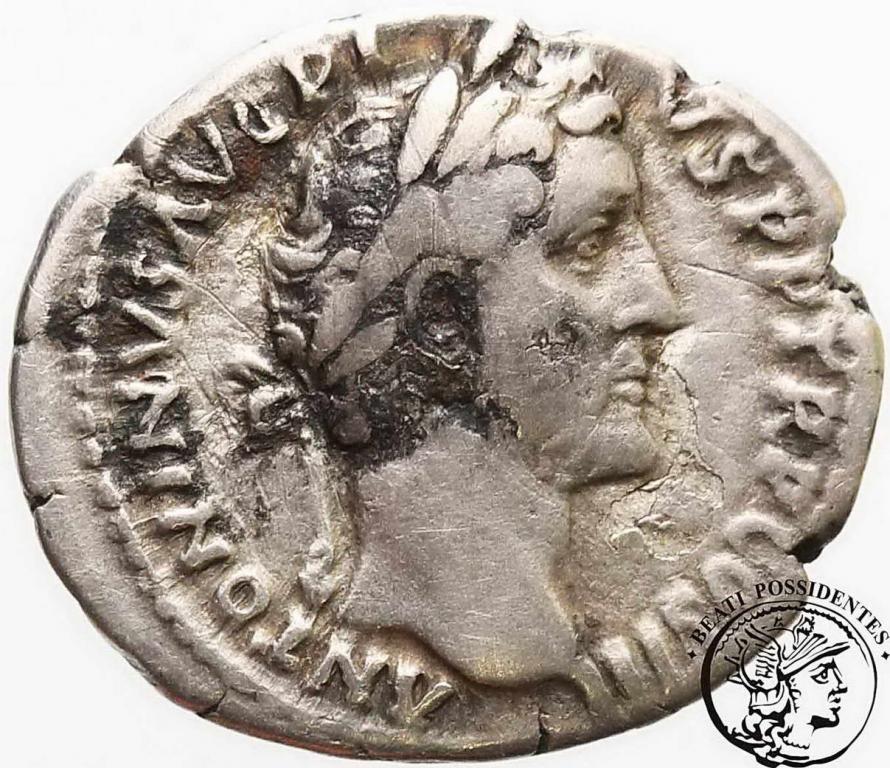 Antoninus Pius i Marek Aureliusz AR-denar st. 3-