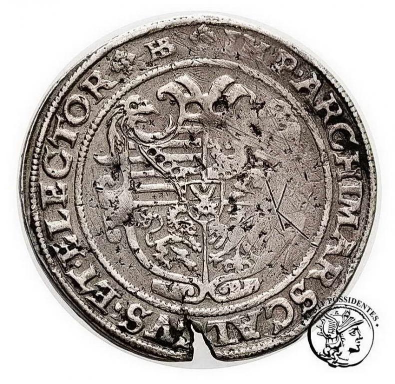 Niemcy Saksonia półtalar 1558 Drezno st. 3-