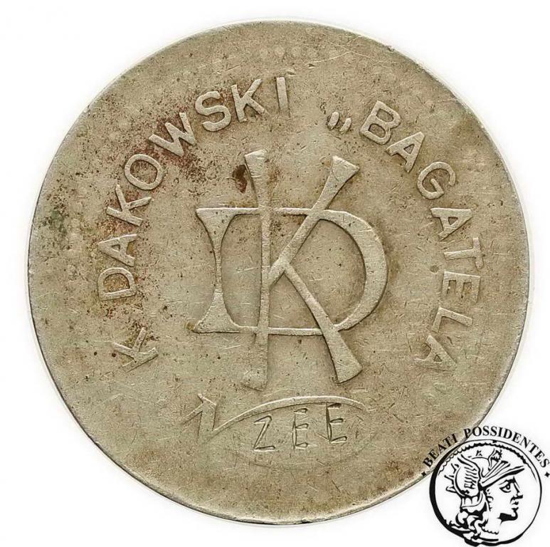 Polska 4 złote Warszawa K. Dakowski Bagatela st. 2