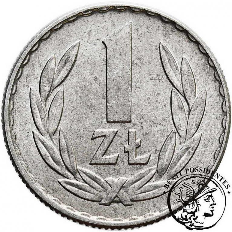 Polska 1 złoty 1967 aluminium st. 1/1-