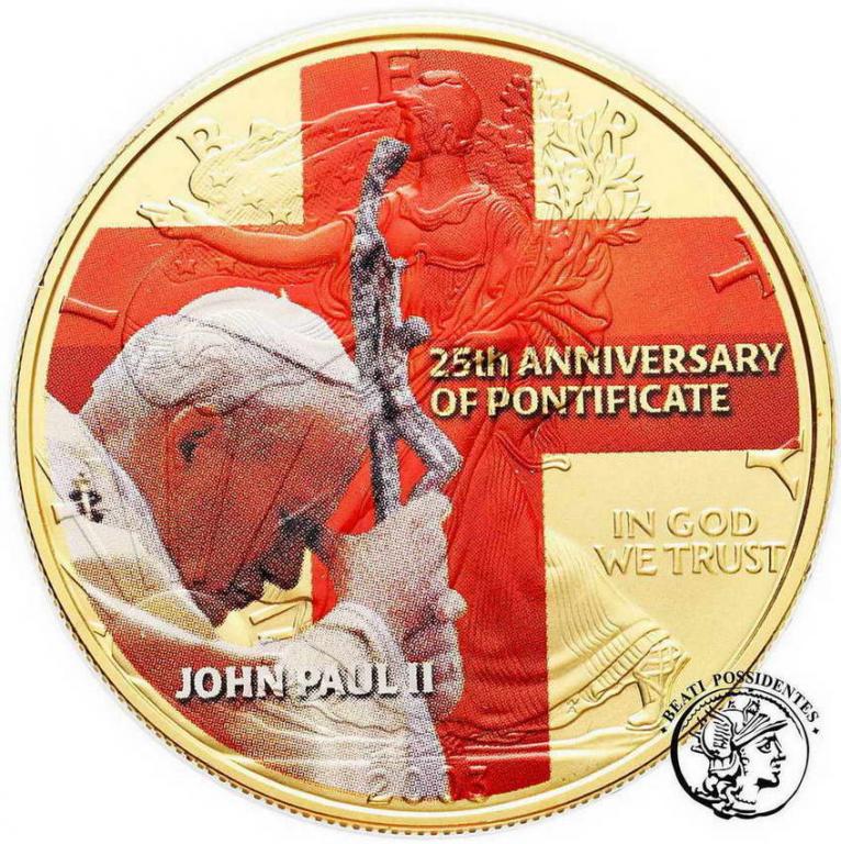 USA 1 Dolar 2003 Jan Paweł II uncja srebra st.1