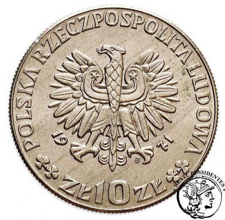 PRÓBA CuNi 10 złotych 1971 FAO chleb st.1