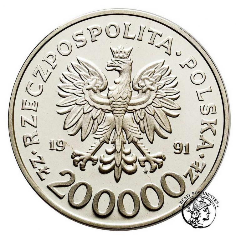 Polska III RP 200 000 złotych 1991 Barcelona st.L