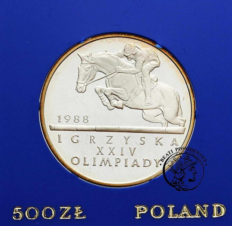 Polska PRL 500 złotych 1987 Oly Seul st. L