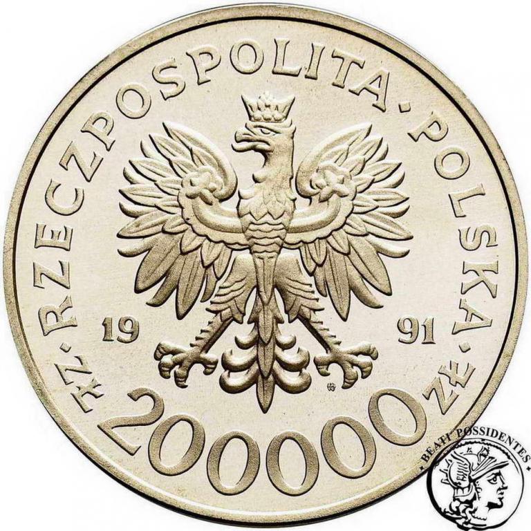 III RP 200000 złotych 1991 Konstytucja st. L-