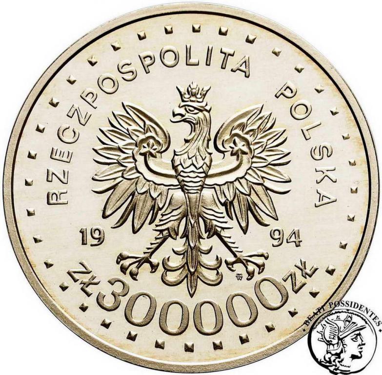 III RP 300000 złotych 1994 Powst. Warszawskie st.L