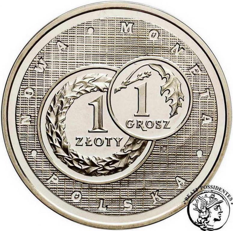 Polska Medal Złotogrosz srebro Ag.999 st. L