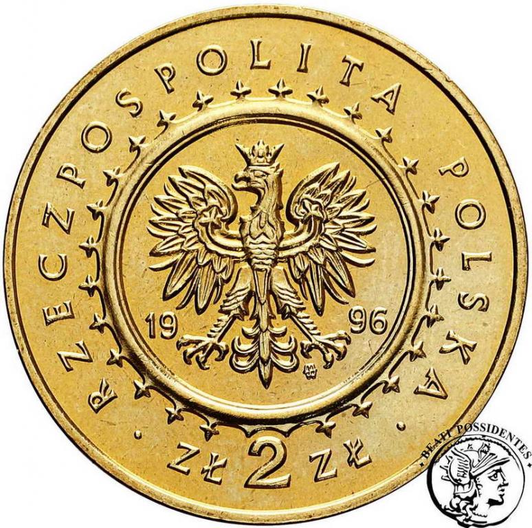 Polska III RP 2 złote 1996 Lidzbark st. 1-