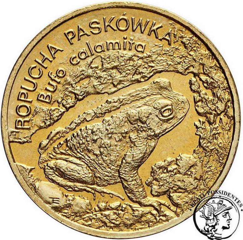 Polska III RP 2 złote 1998 Ropucha Paskówka st. 1-