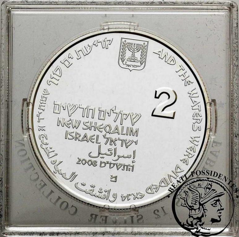 Izrael 2 Szekle 2008 srebro st.L