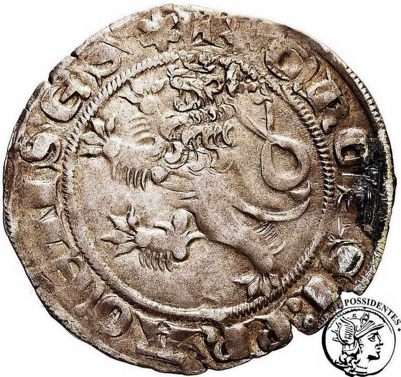 Czechy Jan Luxemburczyk 1310-46 grosz praski st.3