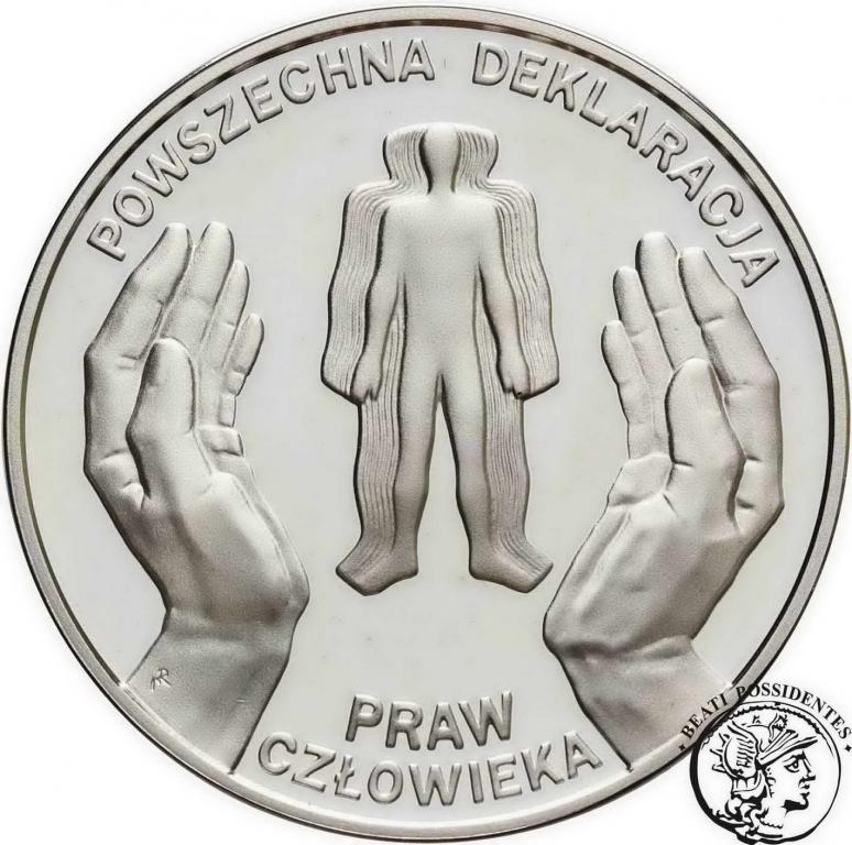 III RP 10 złotych 1998 Prawa Człowieka st. L