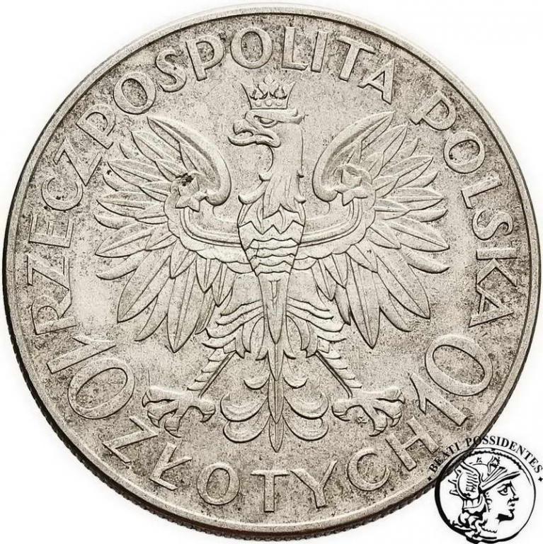 Polska 10 złotych 1933 Sobieski st. 3/3+