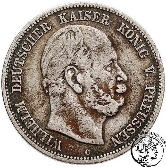 Niemcy Prusy Wilhelm I 1876 C st. 3-