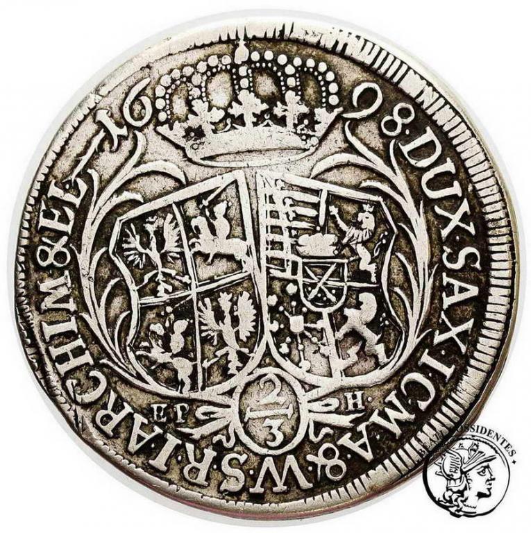 Polska August II Mocny gulden 1698 EPH st.3