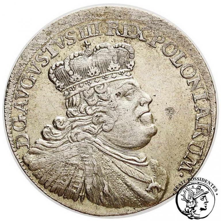 Polska August III Sas dwuzłotówka 1753 st.3