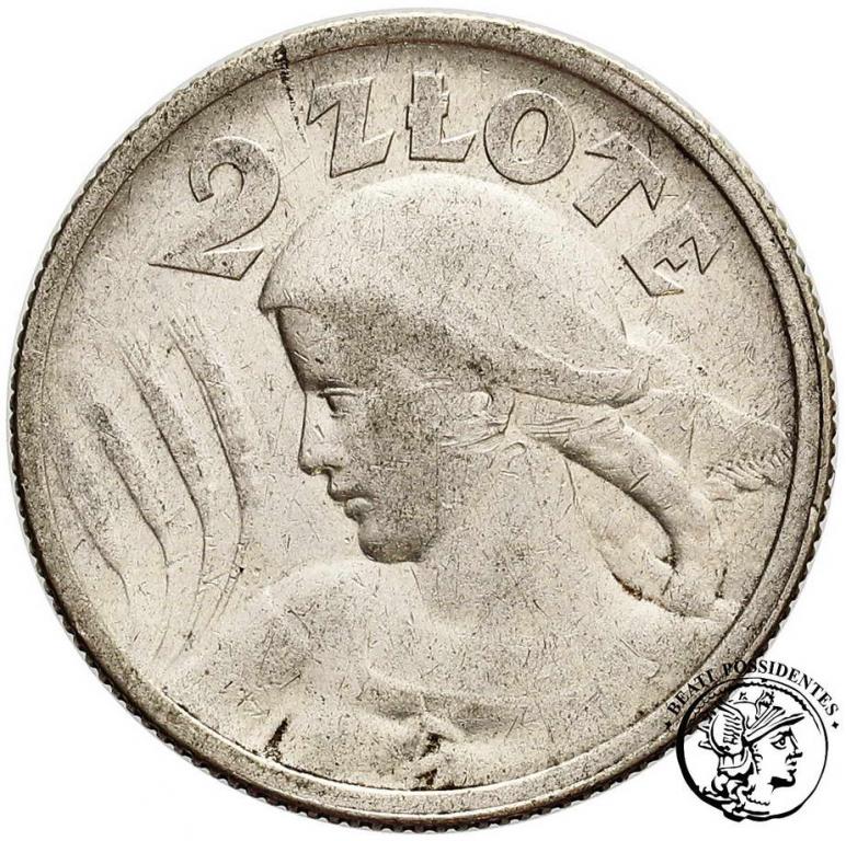 Polska II RP 2 złote 1924 Paryż st.3+
