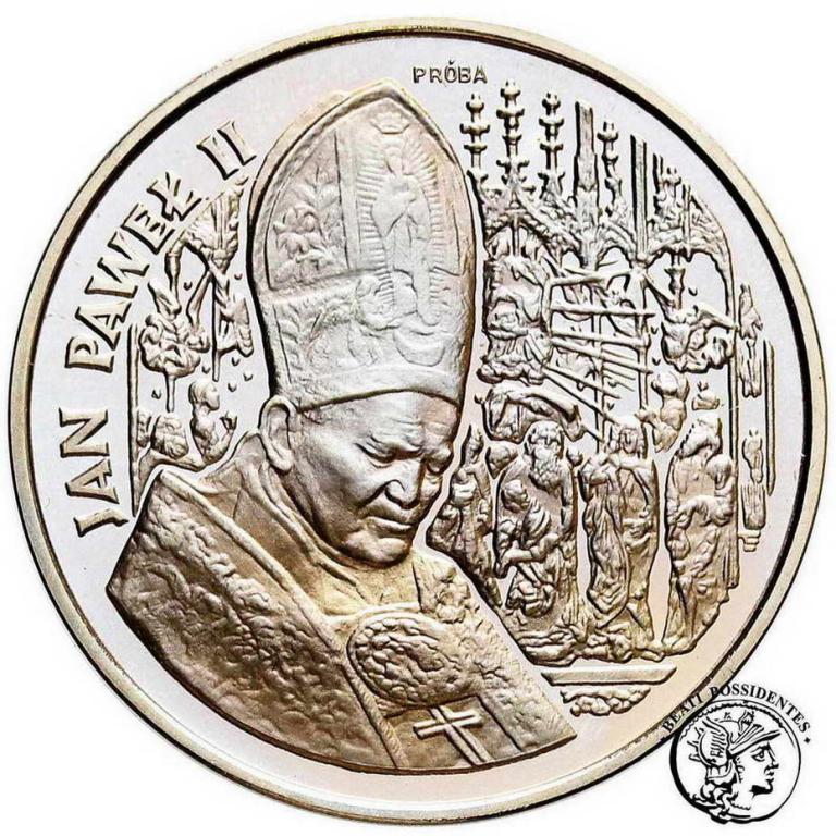 PRÓBA Nikiel 200000 zł 1991 Jan Paweł II st. L-/L