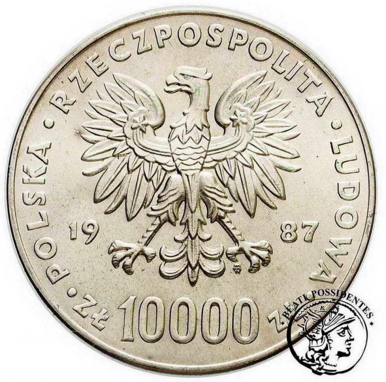 Polska 10000 złotych 1987 Jan Paweł II st. 2