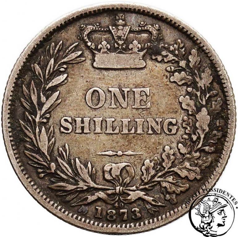 Wielka Brytania Shilling 1873 st. 3