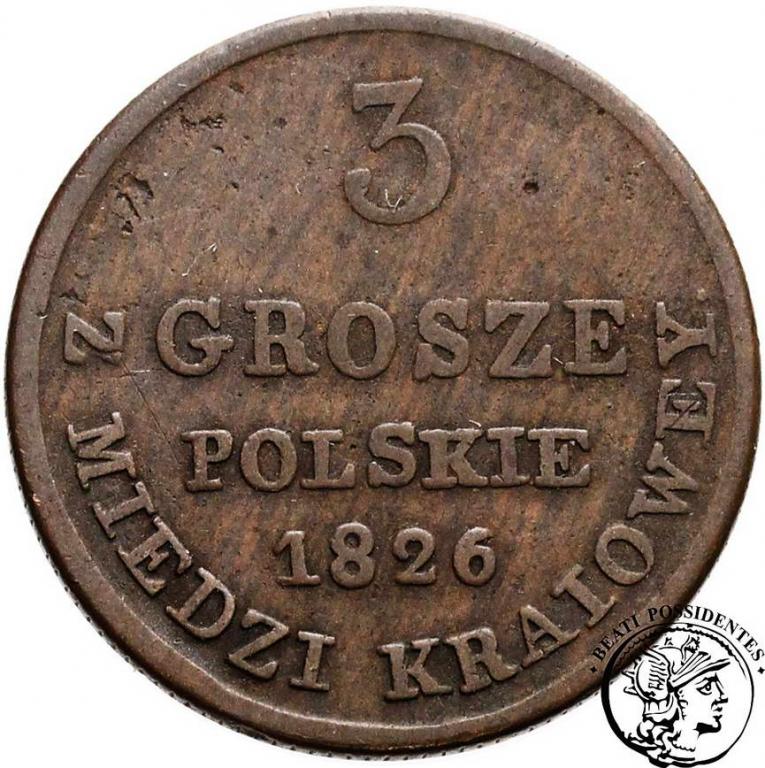 Polska trojak 1826 IB st. 4