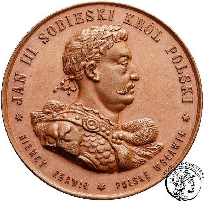 Polska medal 1883 Jan Sobieski brąz st. 1