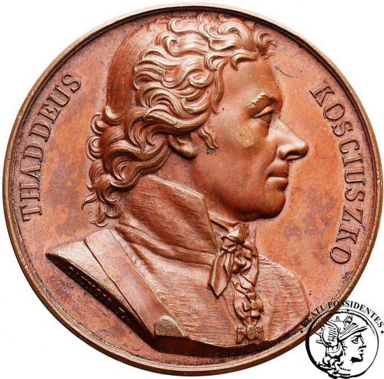 Polska Tadeusz Kościuszko medal 1818 brąz st. 1