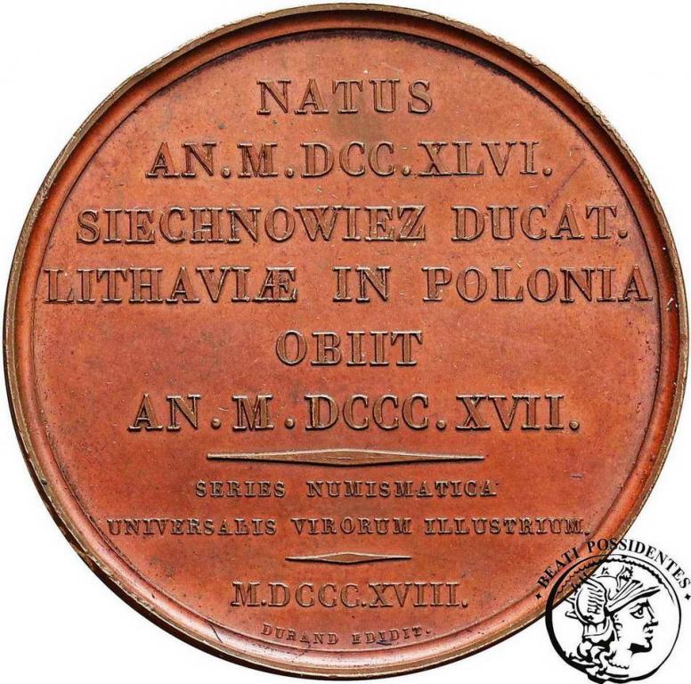 Polska Tadeusz Kościuszko medal 1818 brąz st. 1