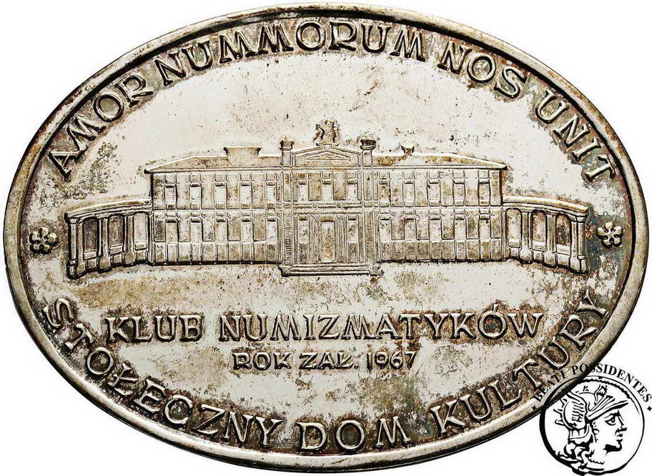 Polska Klub Numizmatyków 1970 medal SREBRO st. 2
