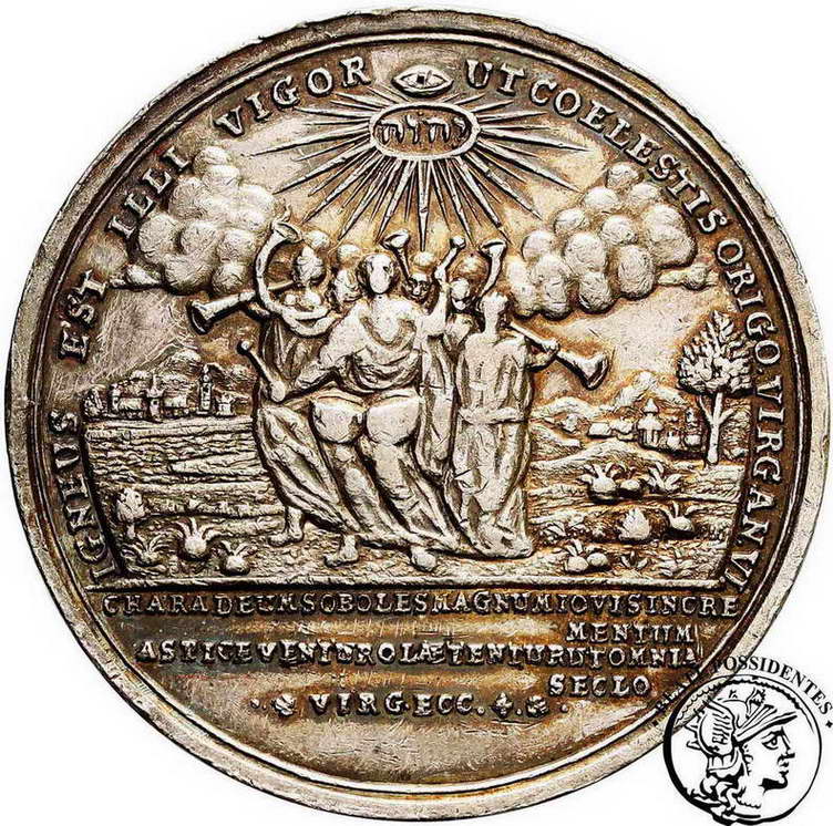 Niemcy Braunschweig Wolfenbuettel medal 1731 st.3+