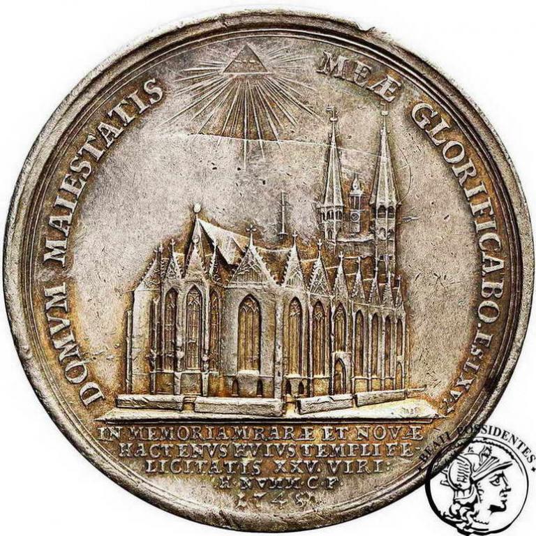 Niemcy Braunschweig Wolfenbuettel medal 1743 st.3