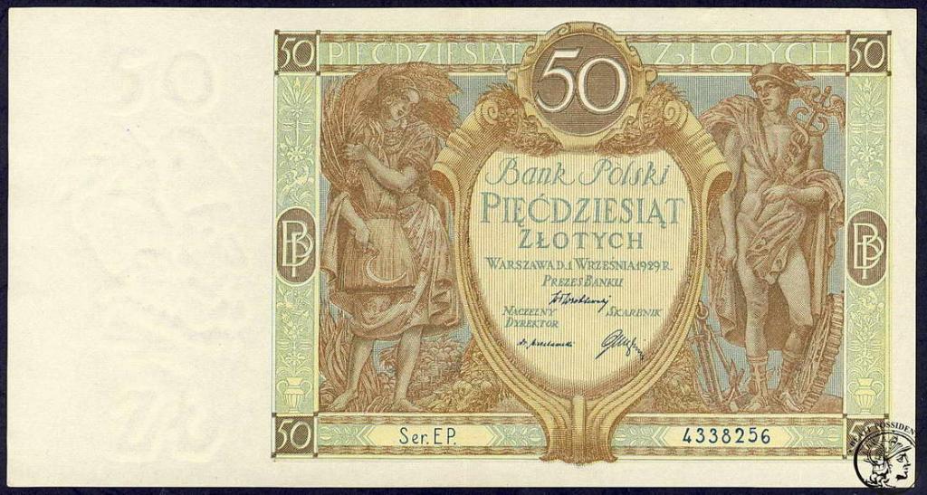 Polska 50 złotych 1929 st.1-