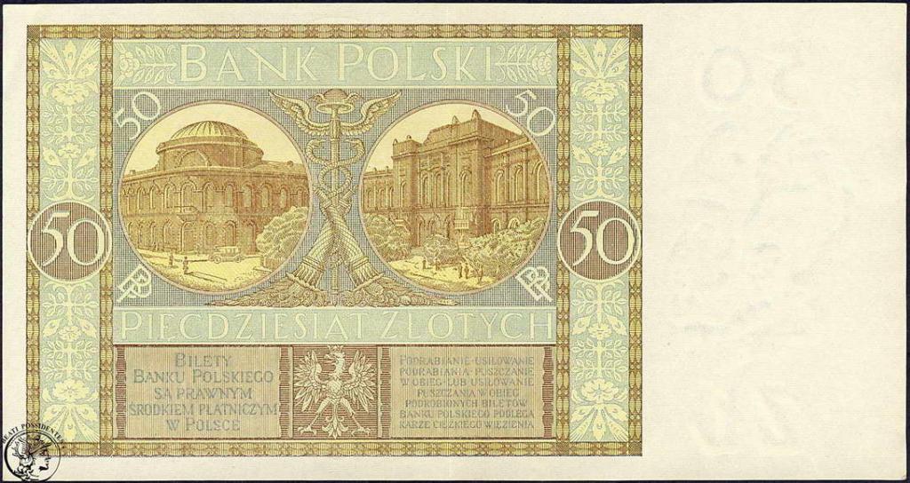 Polska 50 złotych 1929 st.1-