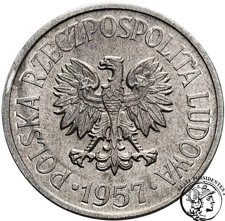 Polska PRL 20 groszy 1957 st. 1-