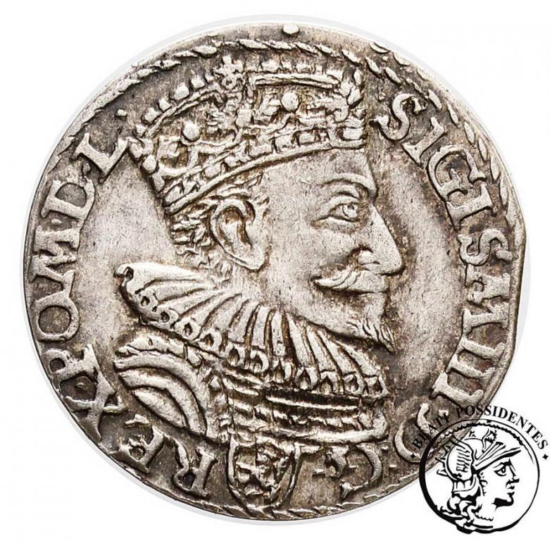 Zygmunt III Waza trojak koronny 1594 Malbork st.2-