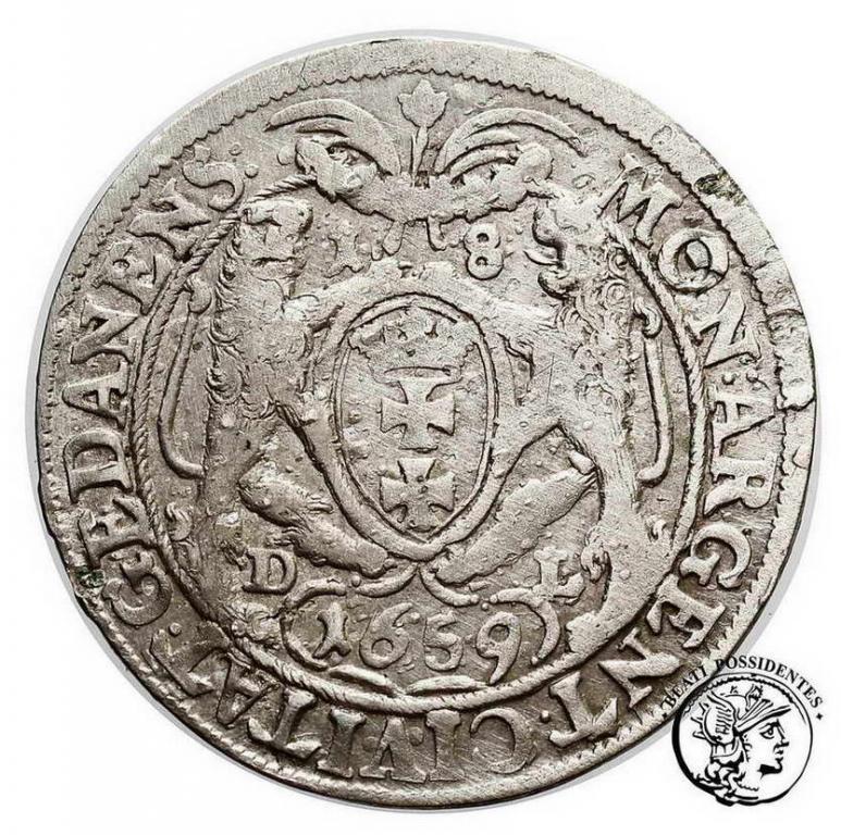 Polska Jan Kazimierz ort 1659 Gdańsk st. 3