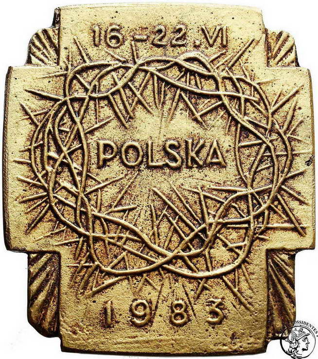 Polska Medal Jan Paweł II pielgrzymka 1983 st.1
