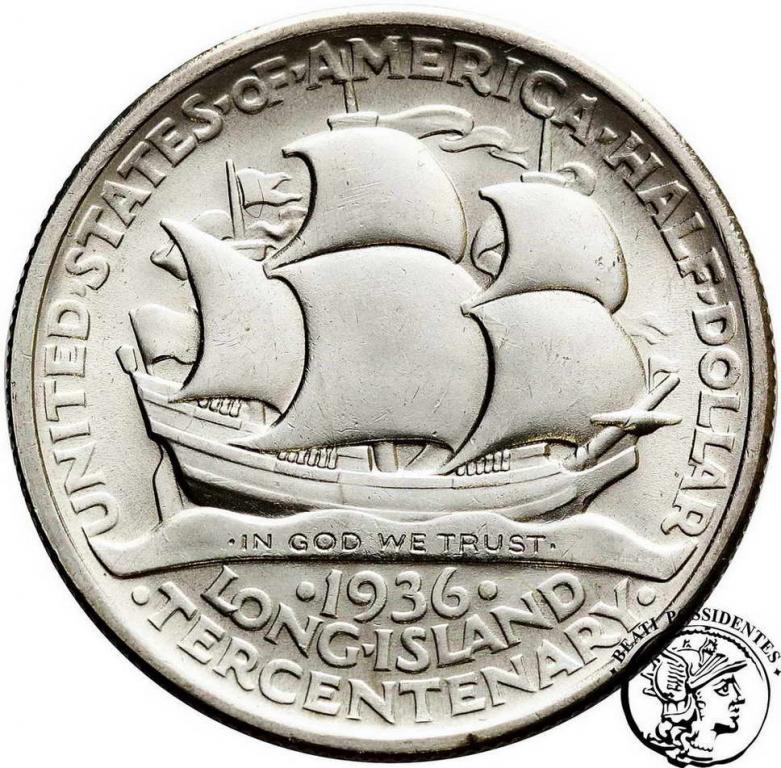 USA 1/2 dolara 1936 Long Island st. 1-