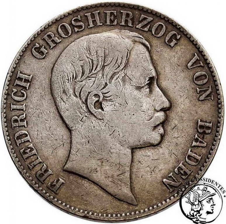 Niemcy Badenia talar 1865 st. 3