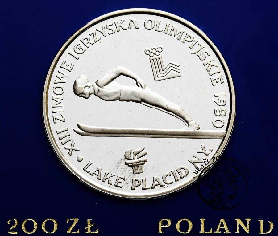 200 złotych 1980 Olimpiada Lake Placid znicz st. L