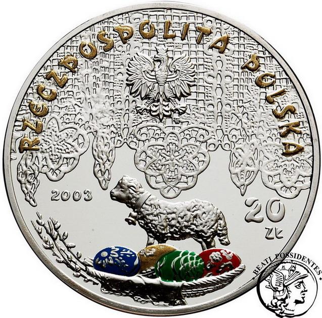 Polska III RP 20 złotych 2003 Śmigus Dyngus st.L