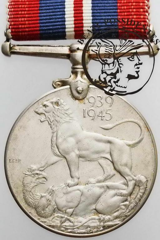 Wielka Brytania War Medal 1939-1945 po polaku