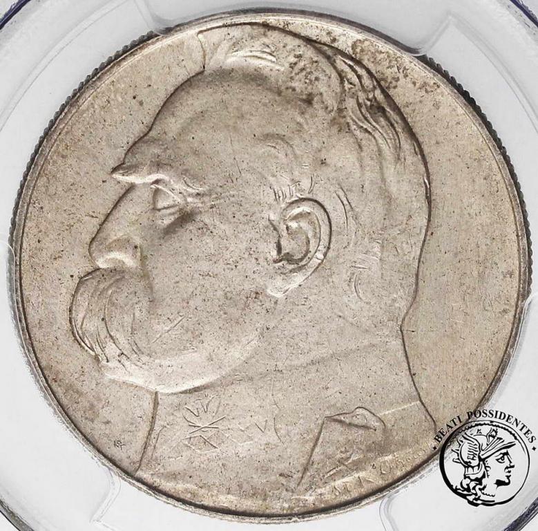II RP 10 złotych 1934 Piłsudski PCGS UNC Details